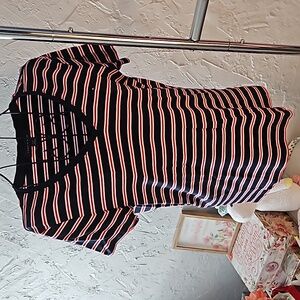 Tommy Hilfiger striped cotton t-shirt.  Size L.
